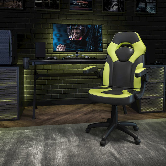 X10 Gaming Chair Racing Office Computer Swivel Chair, Neon Green/Black