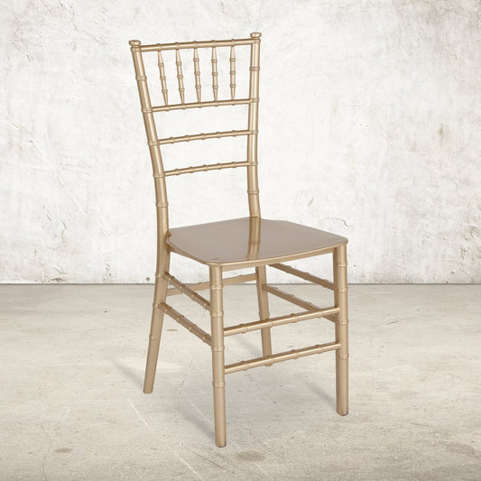 Gold Resin Stacking Chiavari Chair