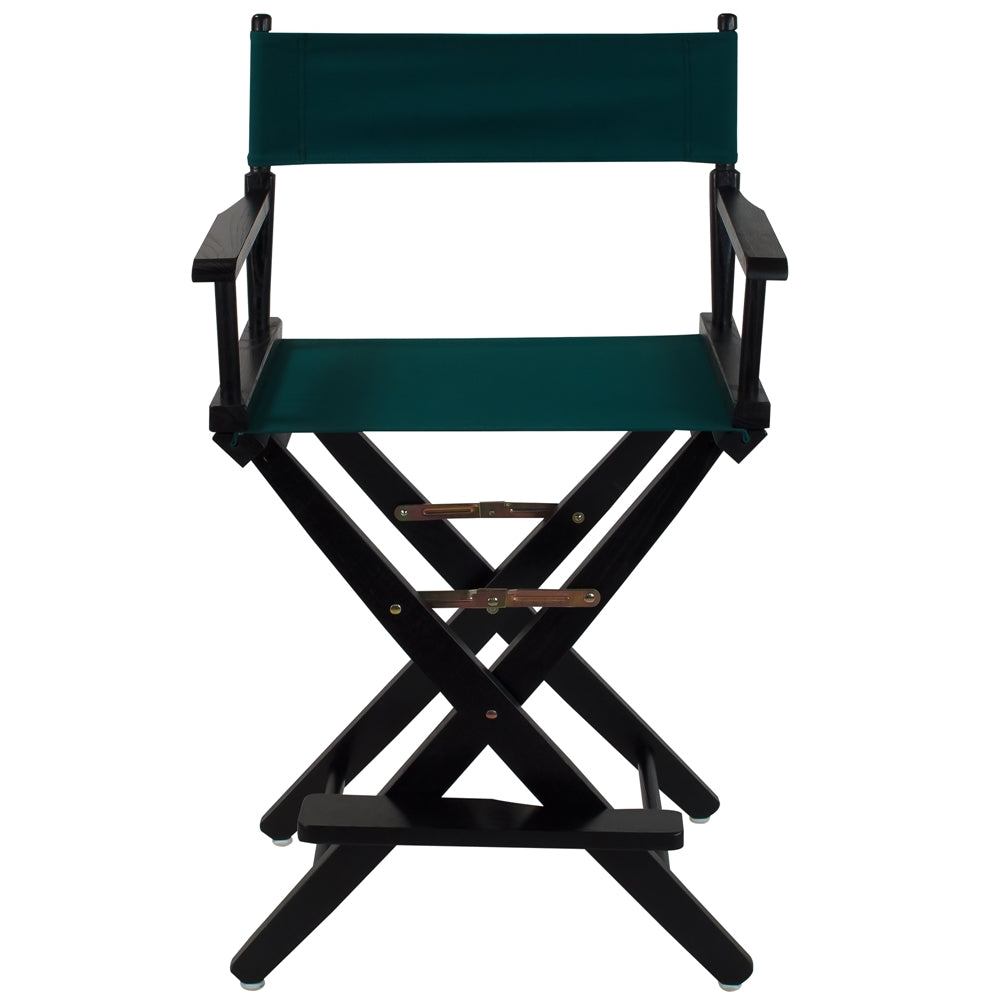 American Trails Extra-Wide Premium 24" Directors Chair Black Frame W/Hunter Green Color Cover