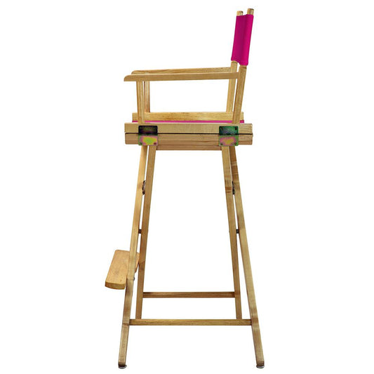 30" Director's Chair Natural Frame-Magenta Canvas
