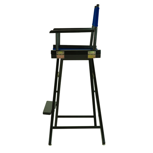 30" Director's Chair Black Frame-Royal Blue Canvas