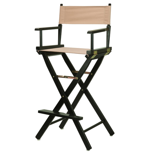 30" Director's Chair Black Frame-Tan Canvas