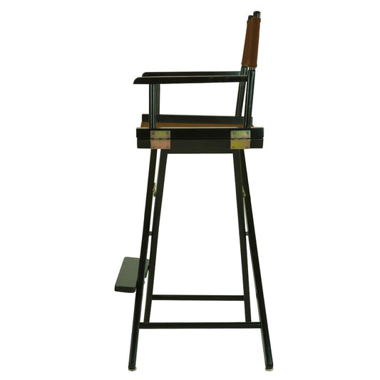 30" Director's Chair Black Frame-Brown Canvas