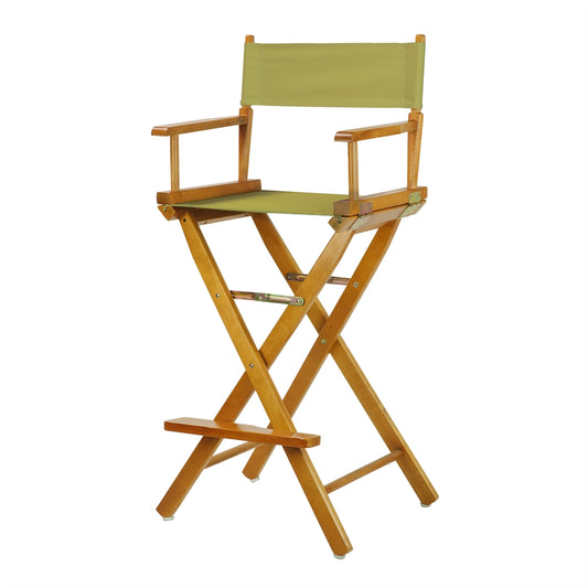 30" Director's Chair Honey Oak Frame- Olive Canvas