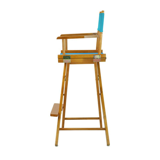30" Director's Chair Honey Oak Frame-Turquoise Canvas
