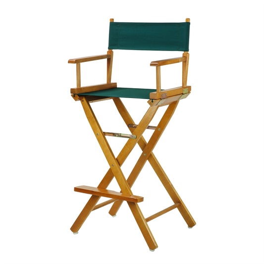 30" Director's Chair Honey Oak Frame-Hunter Green Canvas