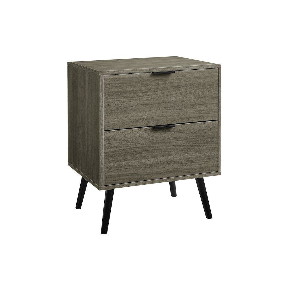 Accent Table, Storage Drawer, Grey Laminate, Modern, Contemporary