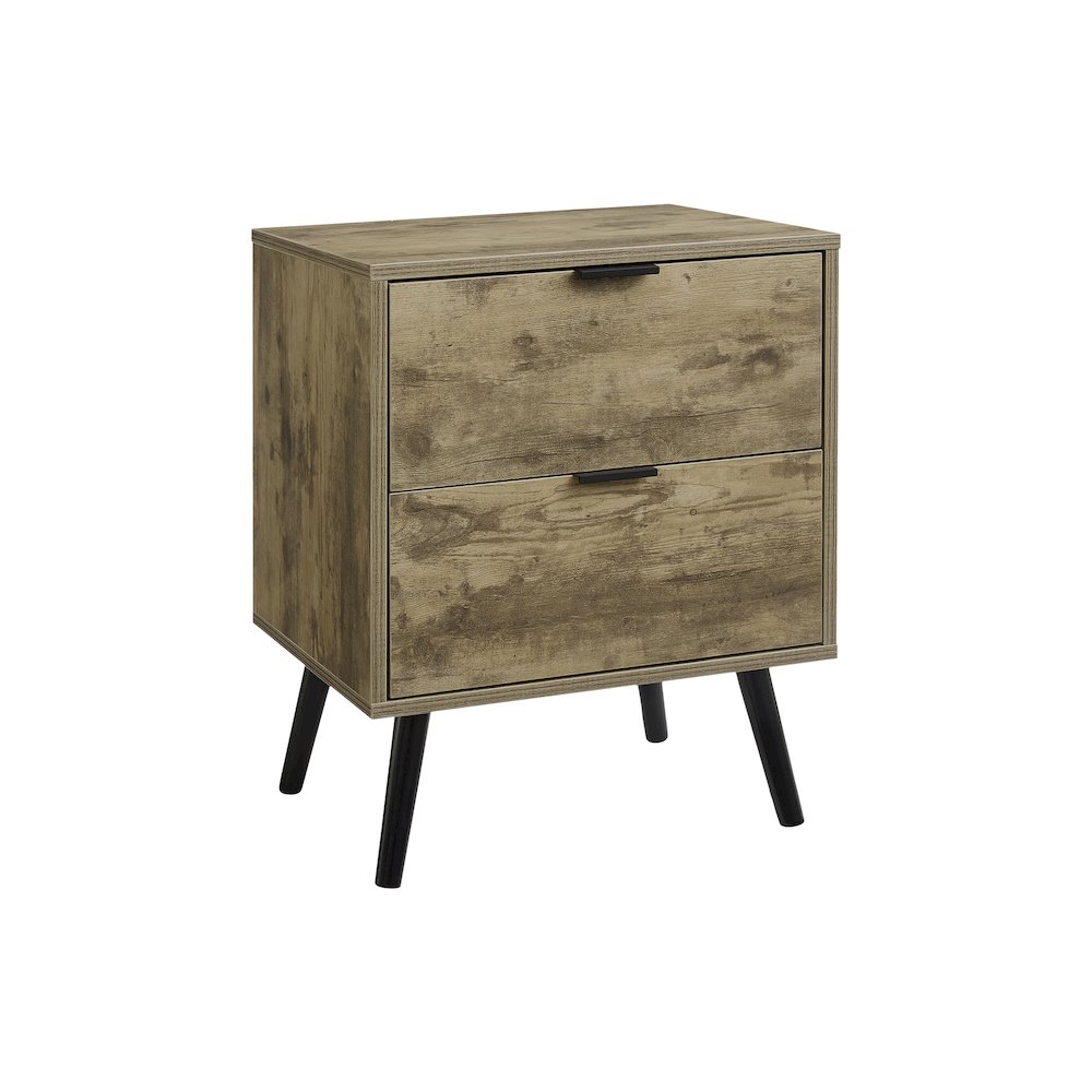 Accent Table, Storage Drawer, Light Brown Laminate, Modern, Contemporary