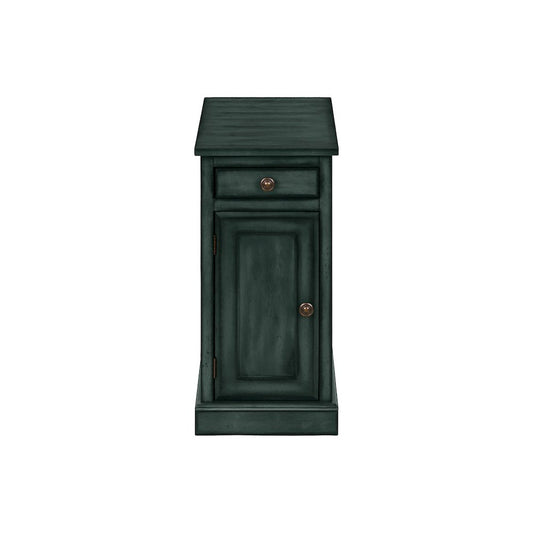 Accent Table, End, Side Table, Antique Blue Veneer, Traditional
