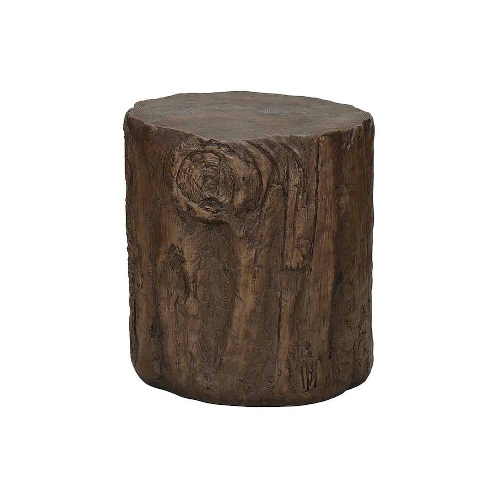 Accent Table 25H, Drum, End, Nightstand, Round, Side Table, Walnut, Contemporary