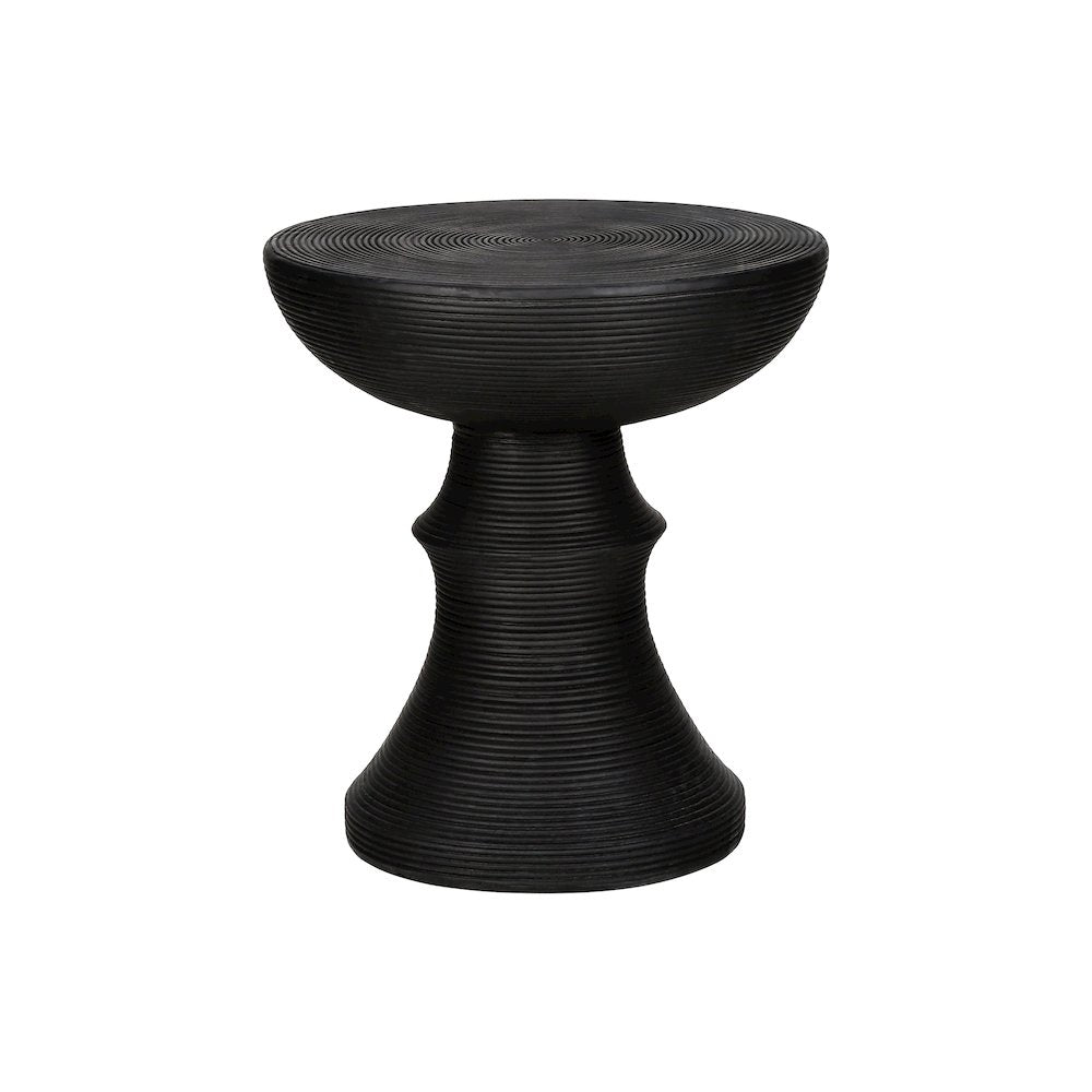 Accent Table, 25H, Side Table, End, Nightstand, Round, Black, Contemporary