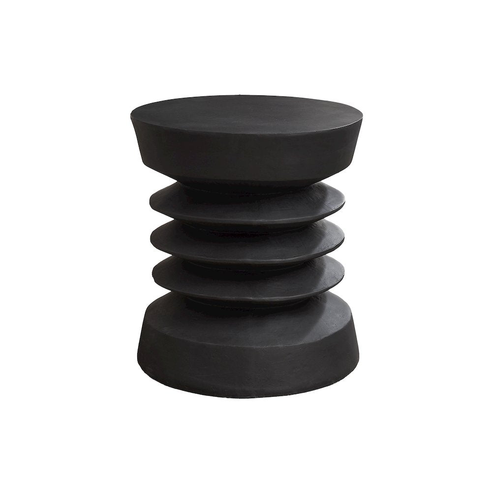 Accent Table, 25H, Side Table, End, Nightstand, Round, Black, Contemporary