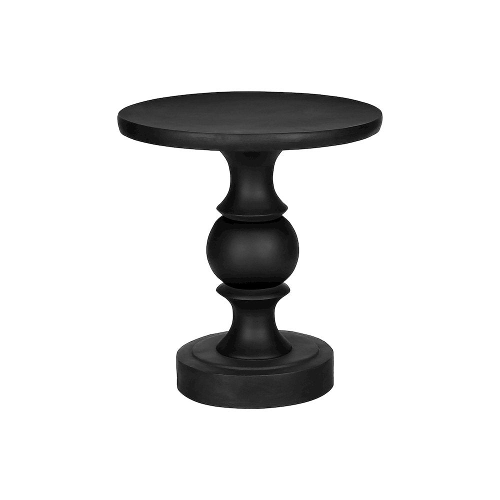 Accent Table, 25H, End, Nightstand, Round, Side Table, Black, Transitional