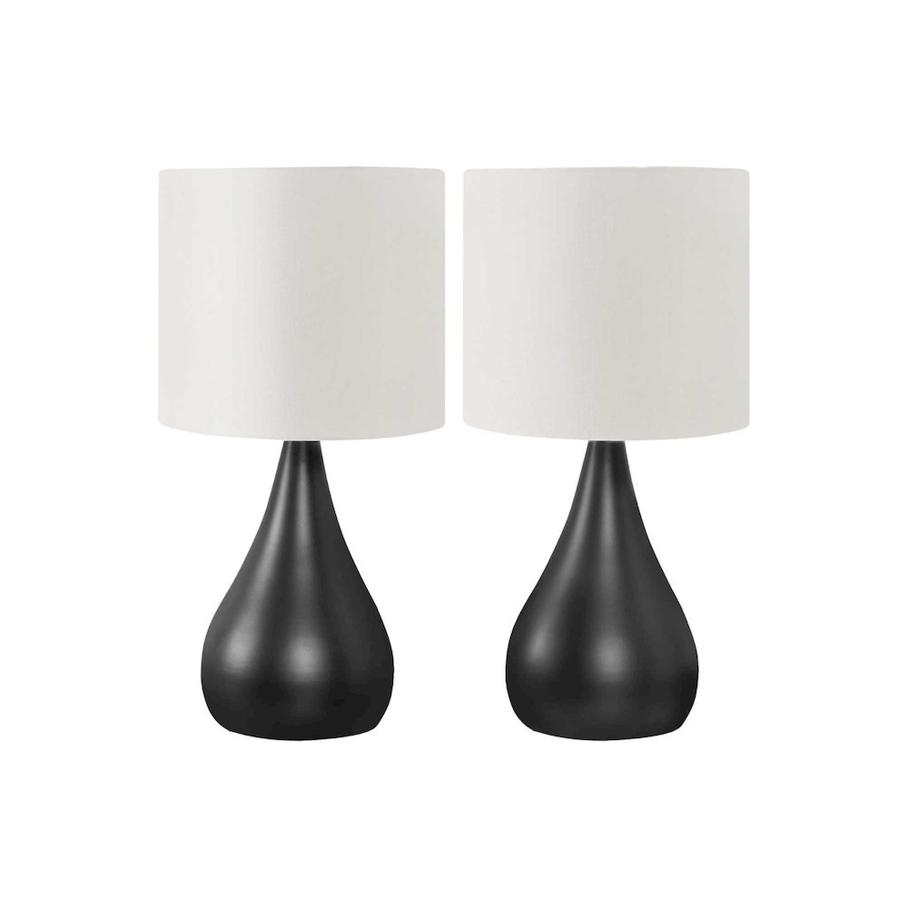 Lighting, Set Of 2, 18H, Table Lamp, Black
