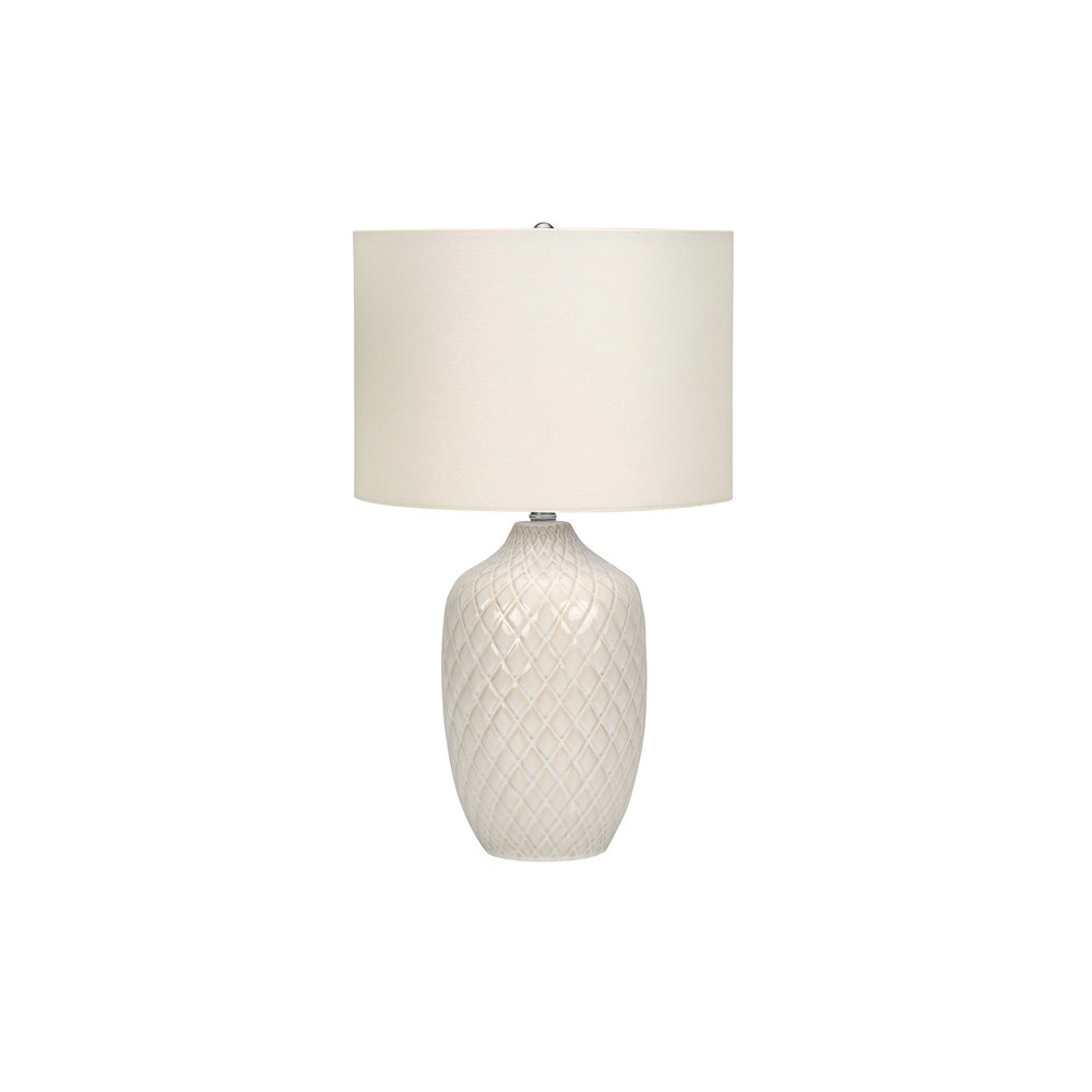 ="Lighting, 25""H, Table Lamp, Cream Ceramic, Ivory / Cream Shade, Transitional