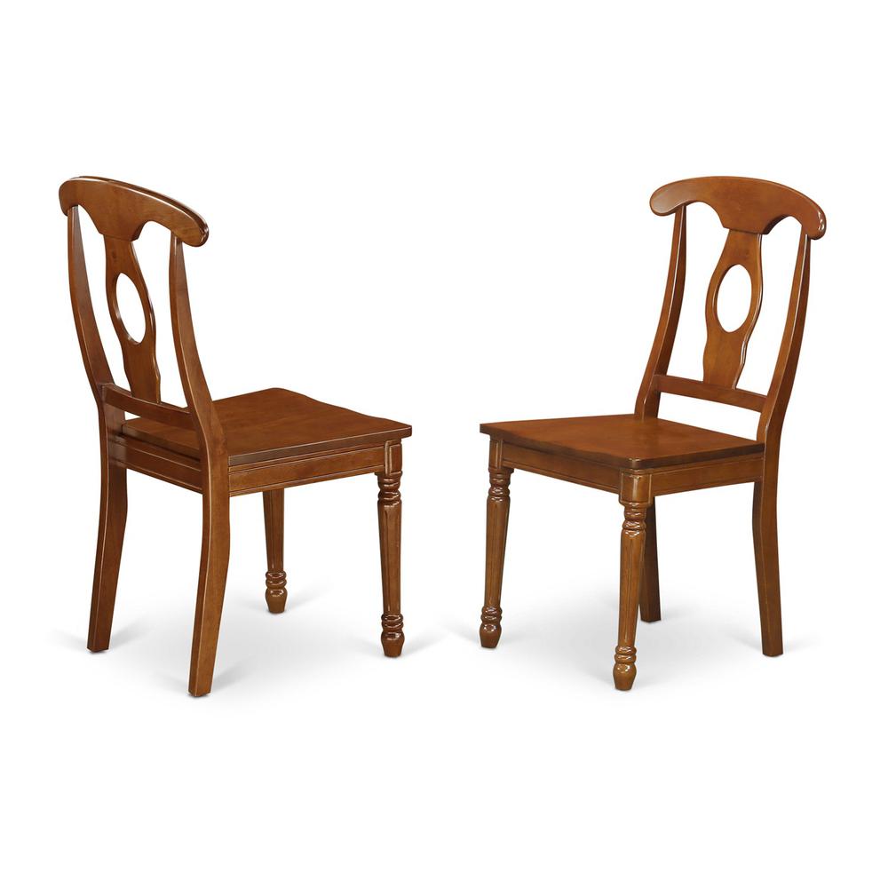 Napoleon styled chair with wood seat, Set of 2