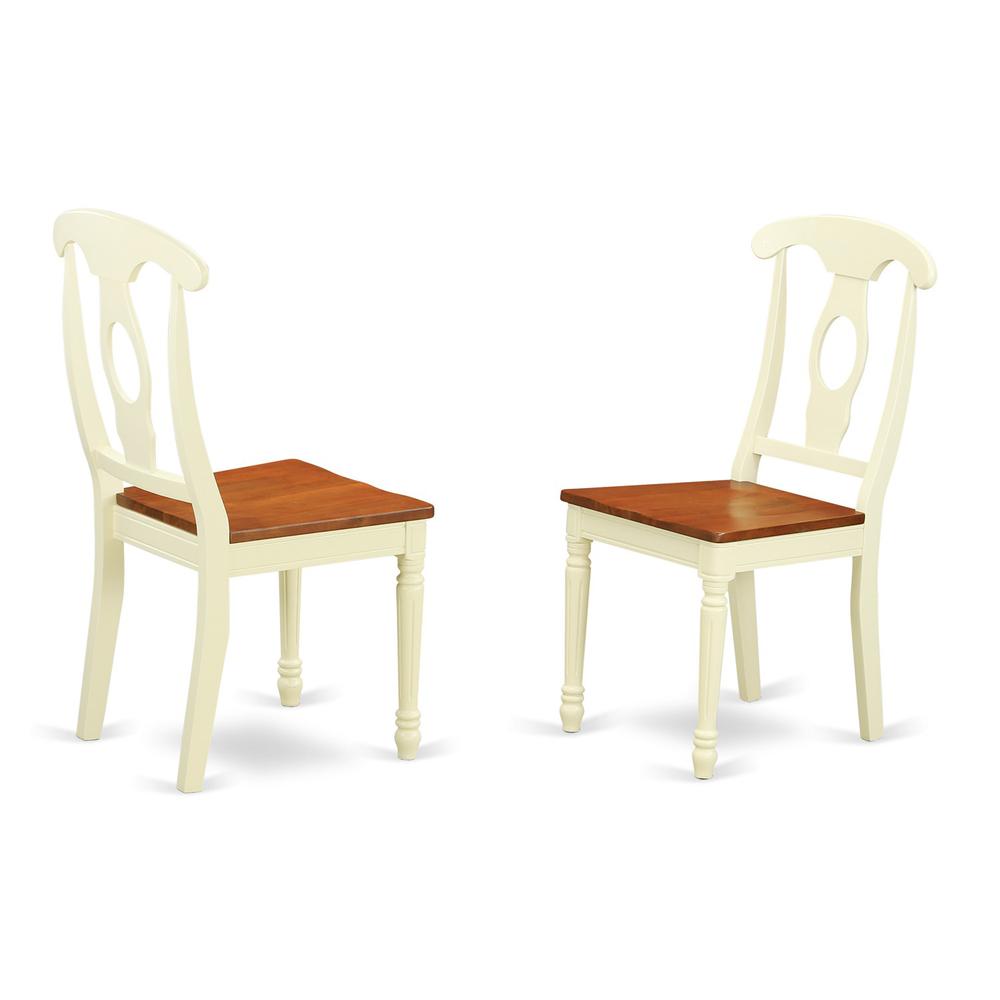 Napoleon styled chair with Wood seat, Set of 2