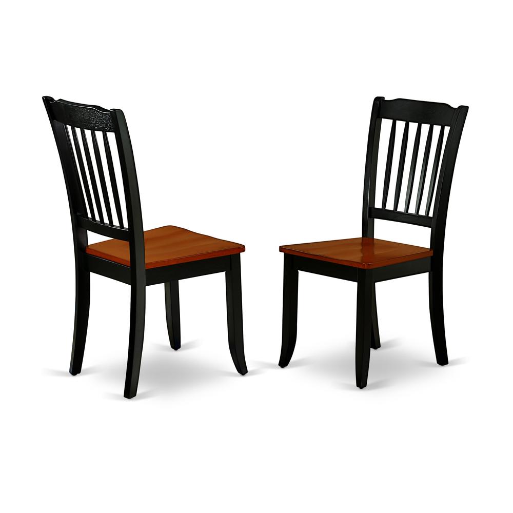 Dining Chair Black & Cherry, DAC-BCH-W