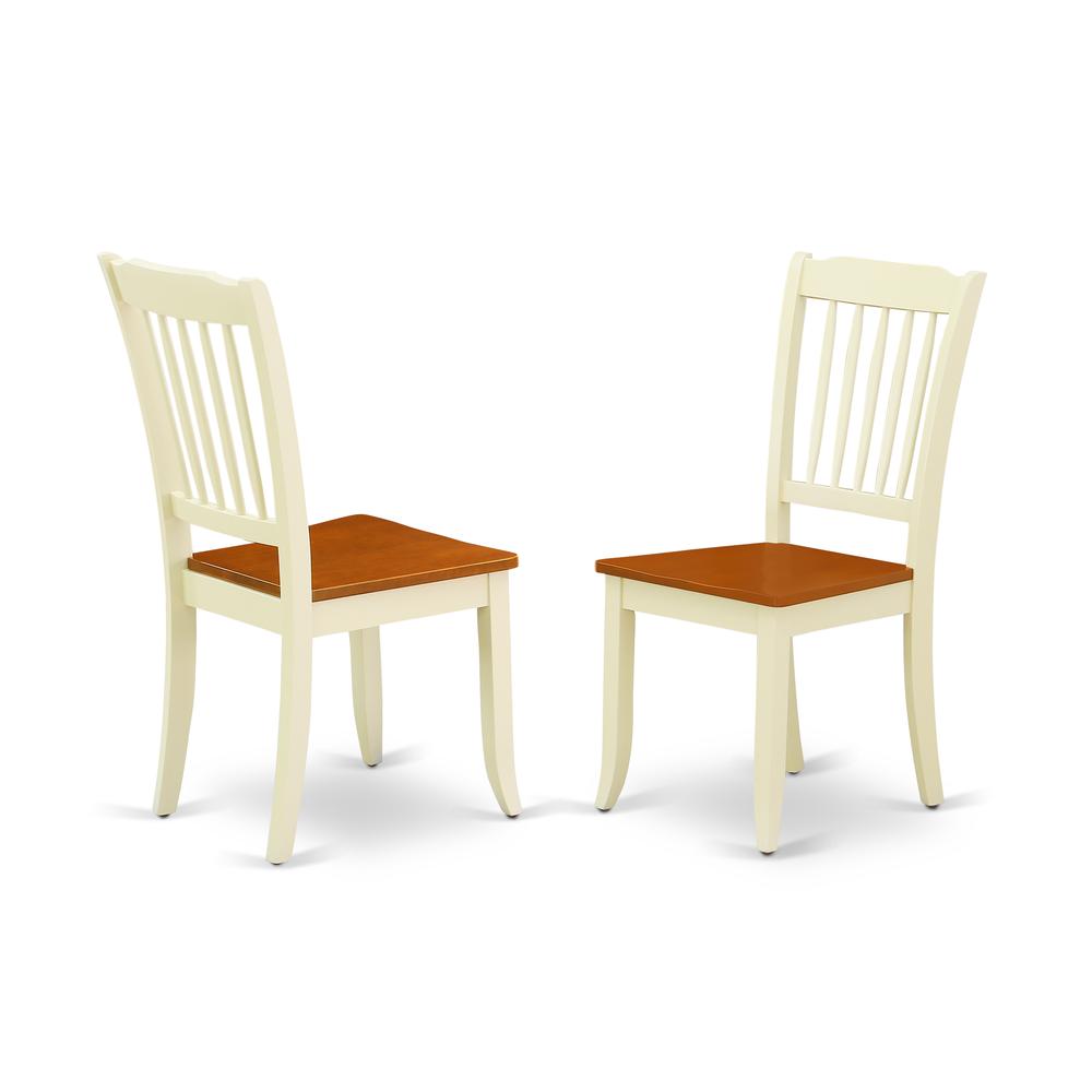 Dining Chair Buttermilk & Cherry, DAC-BMK-W set of 2