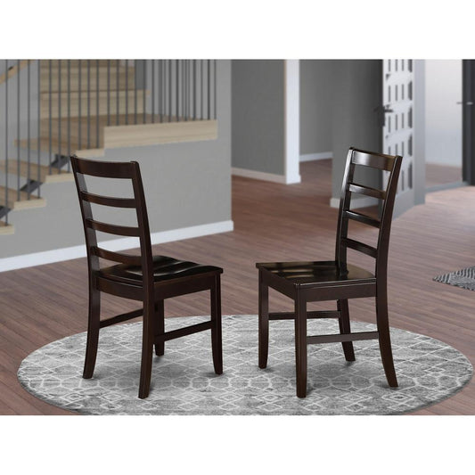 Parfait Stool Wood Seat with Lader Back, Set of 2
