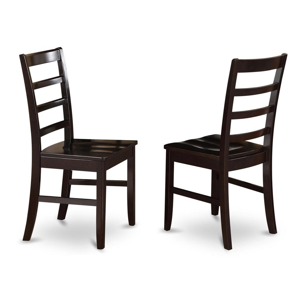 Parfait Stool Wood Seat with Lader Back, Set of 2
