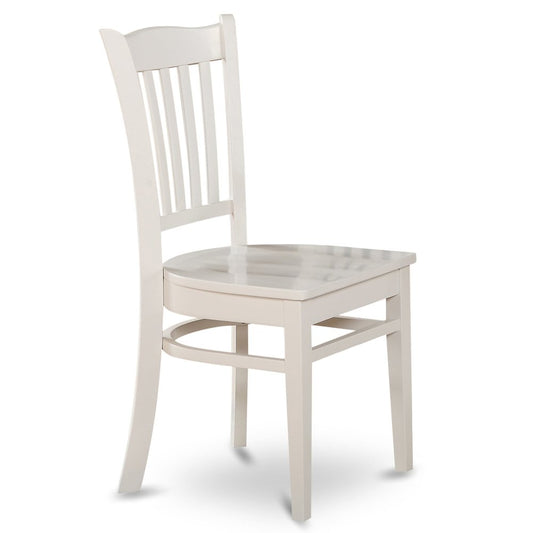 Groton Dining Chair With Wood Seat In Linen White Finish, Set of 2