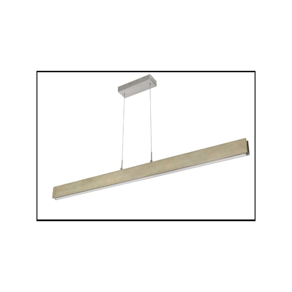 Colmar integrated LED Rubber wood ceiling island light