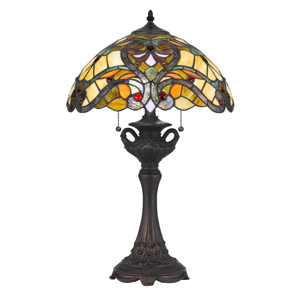 60W X 2 Tiffany Table Lamp