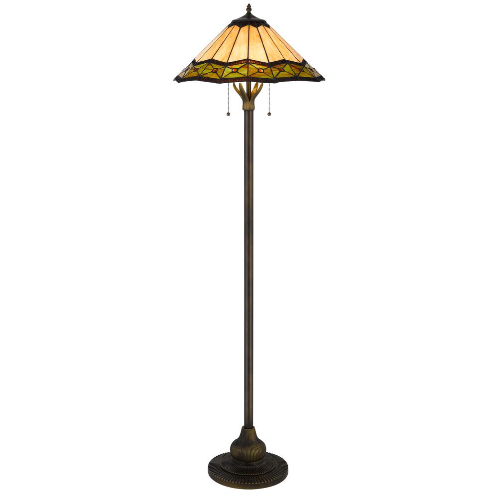 60W X 2 Armscroft Tiffany Floor Lamp