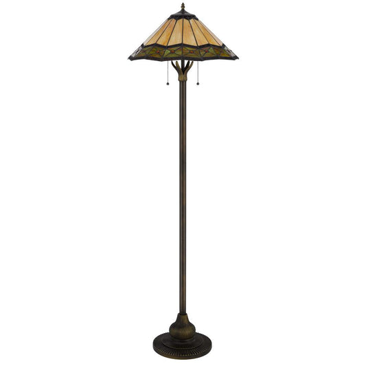 60W X 2 Armscroft Tiffany Floor Lamp