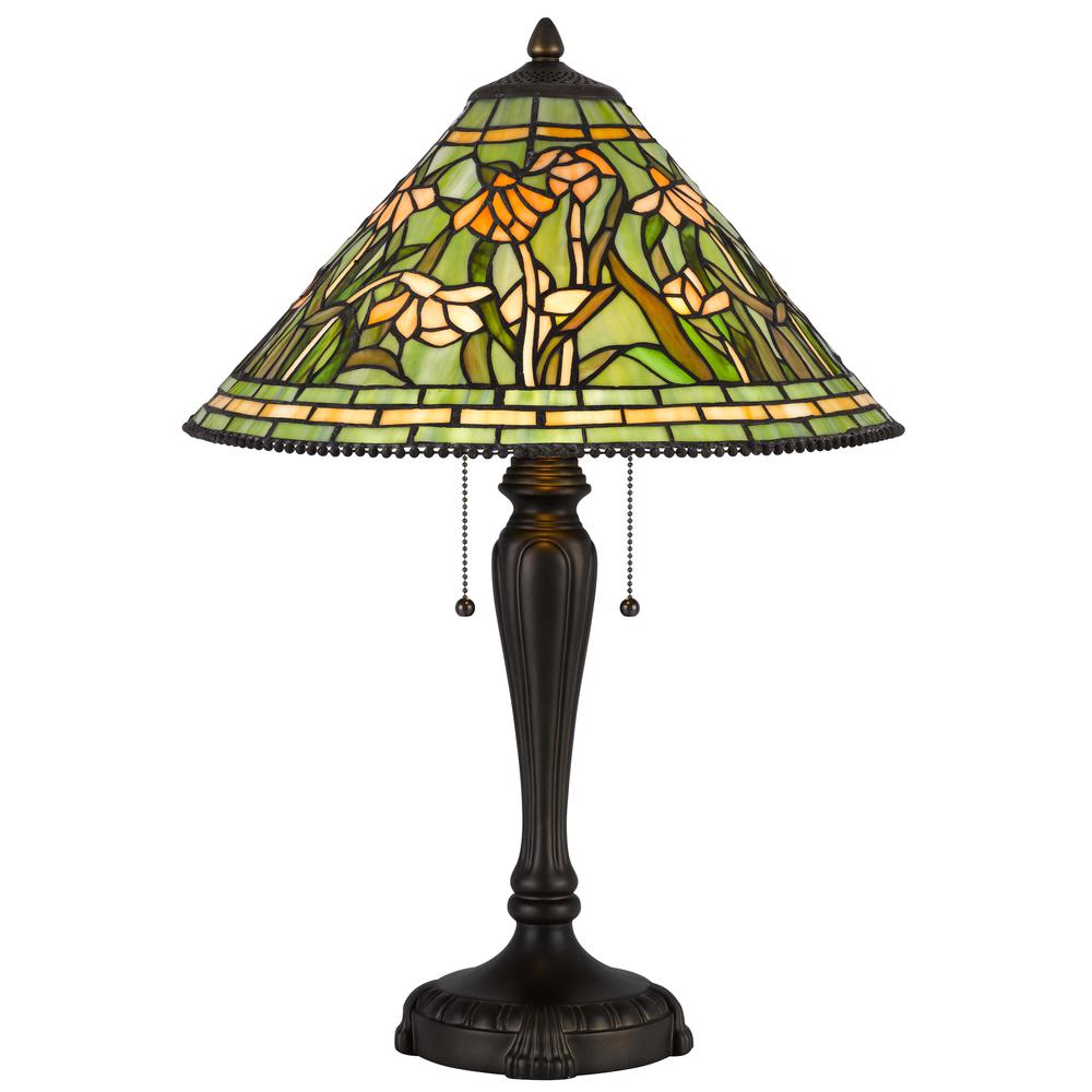 60W X 2 Milwood Tiffany Table Lamp
