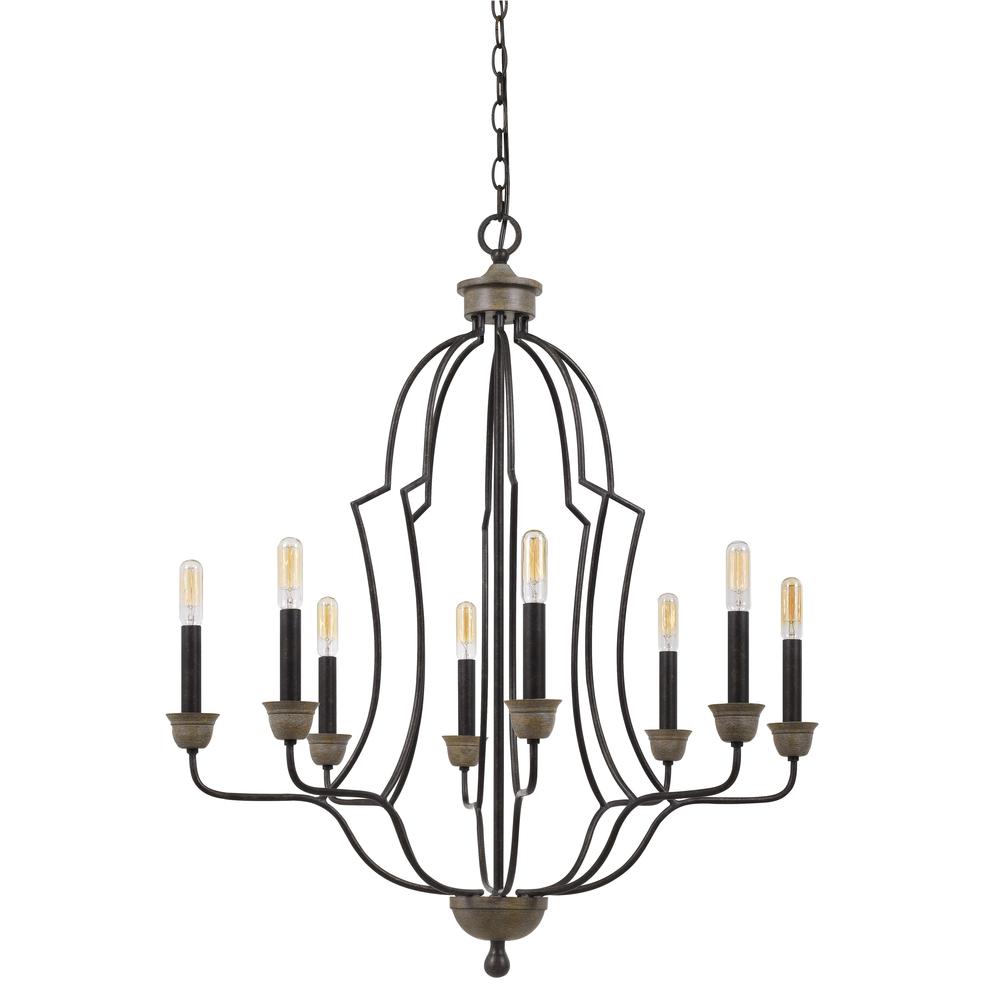 60W X 8 Lebrija Metal Chandelier (Edison Bulbs Not Included)