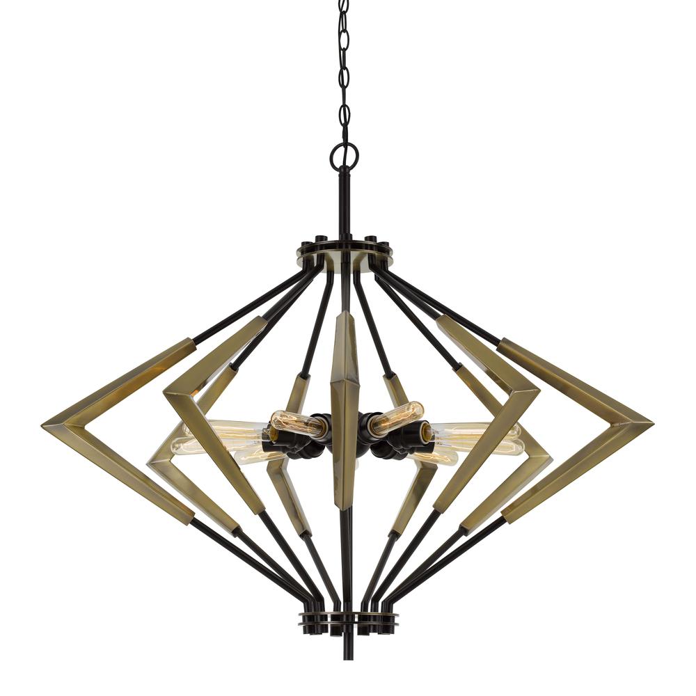Malounta 60W X 9 Metal Chandelier (Edison Bulbs Not Included)
