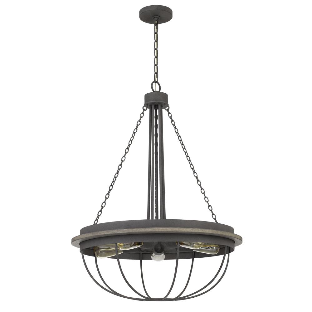 60W x 5 Nixa metal chandelier (Edison bulbs NOT included)
