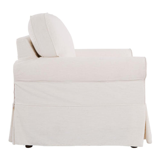 Chair with Ivory Slip Cover