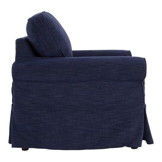 Chair with Navy Slip Cover