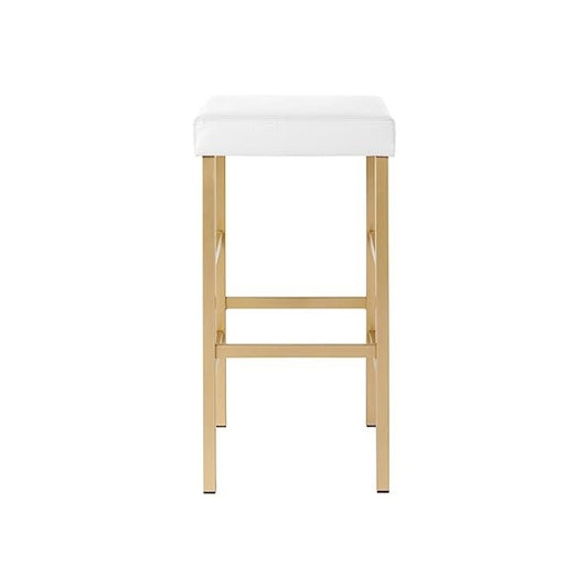30" Gold Backless Stool