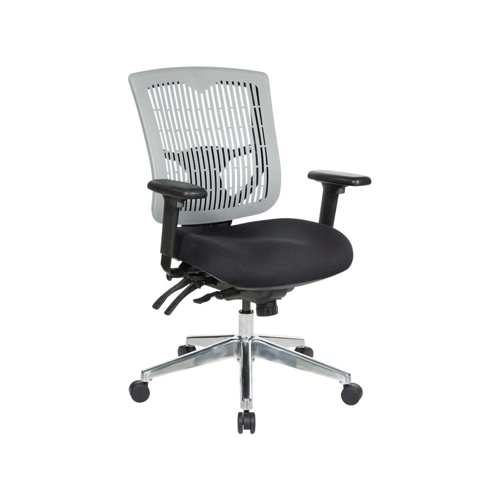 Contoured Grey Plastic Back Manager's Chair , 97898CGY-30