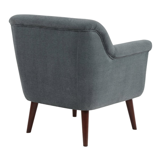 Dane Chair Slate Fabric With Dark Coffee Finish