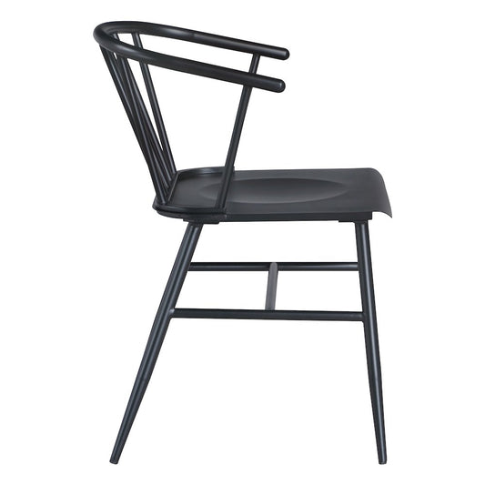 Lincoln All Metal Chair in Black Finish