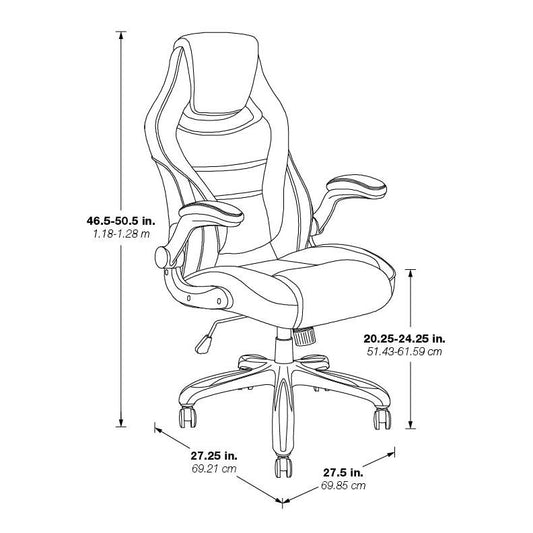 Xeno Gaming Chair in Blue Faux Leather, XEN25-BL