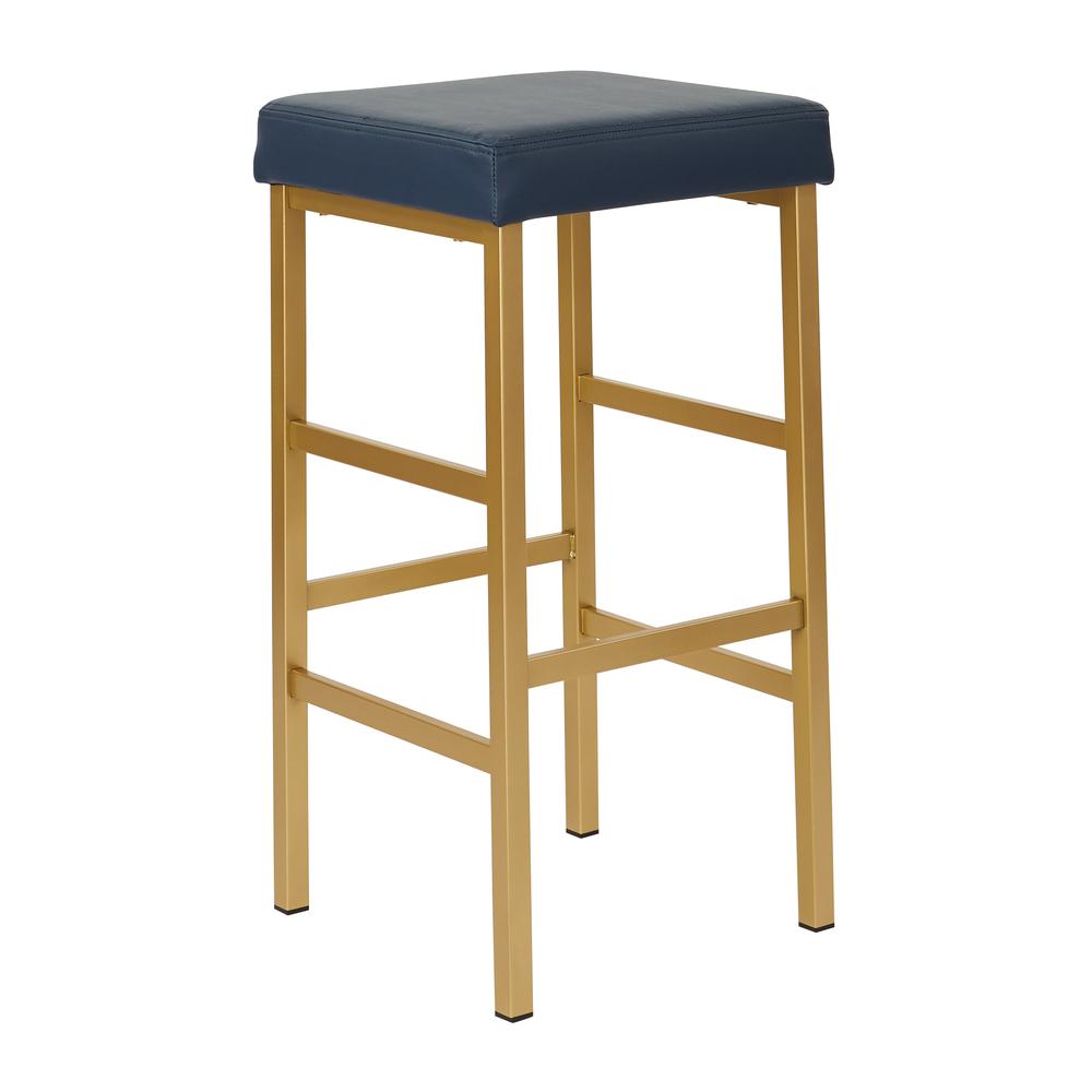 30" Gold Backless Stool