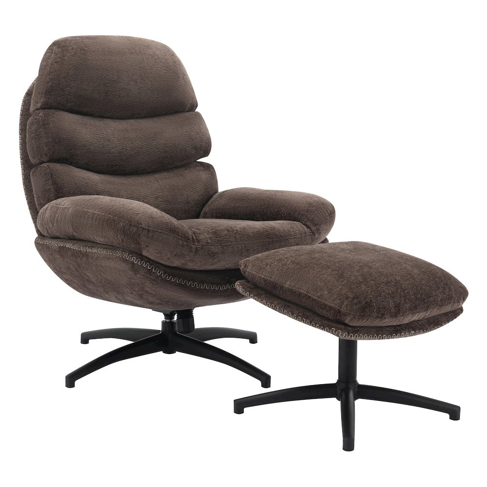 Kerry Swivel Lounge Chair & Footrest