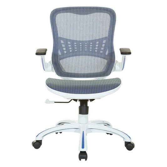 Riley Office Chair with Blue Mesh Seat and Back, RLY26-BL