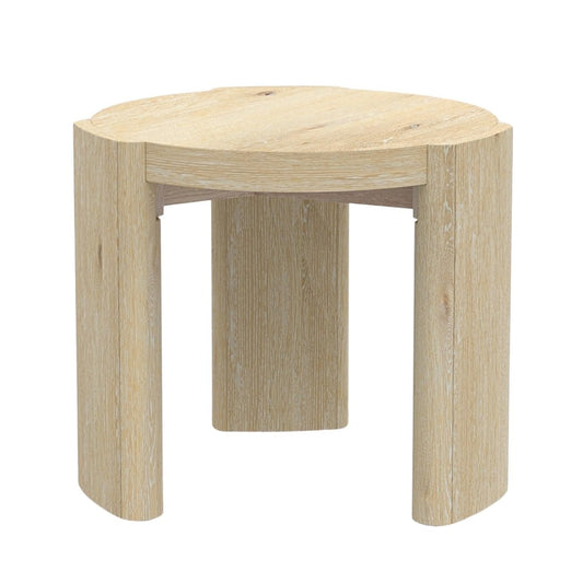 Sloane 20" Round End Table, Driftwood