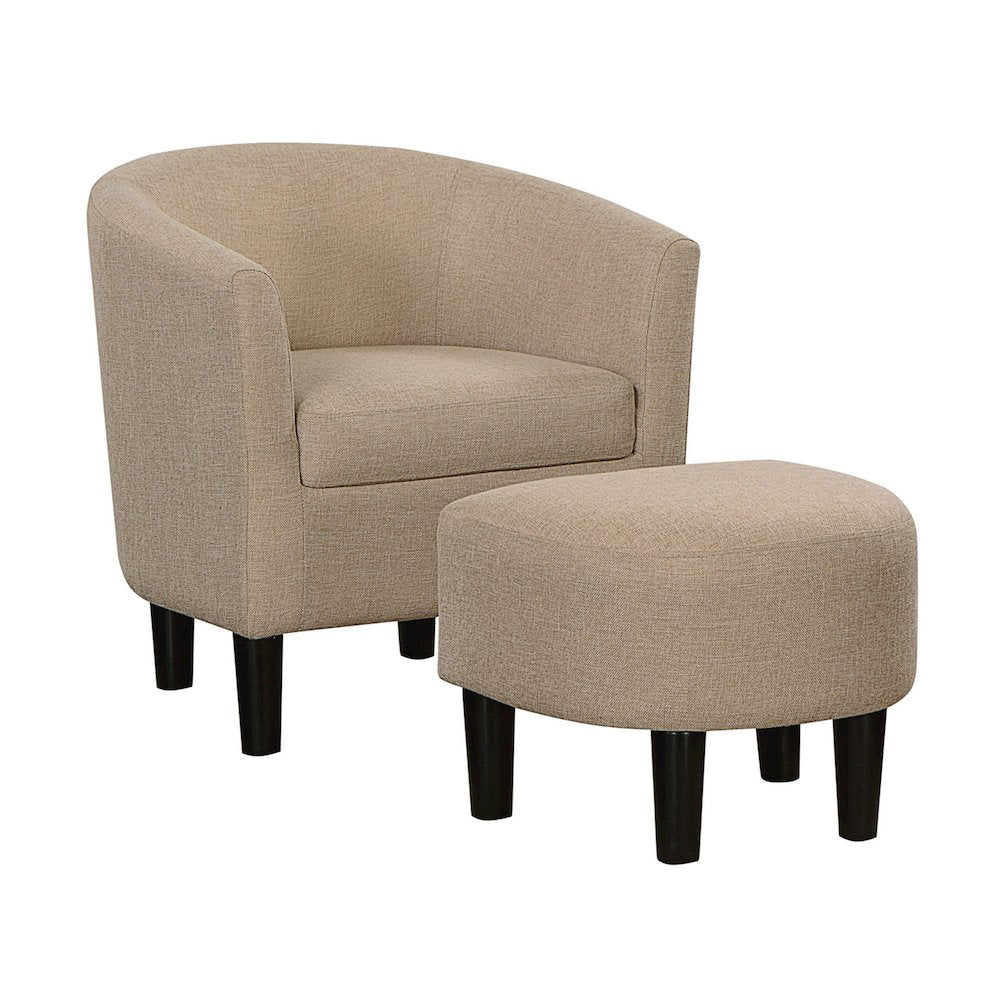 Take a Seat Churchill Accent Chair with Ottoman