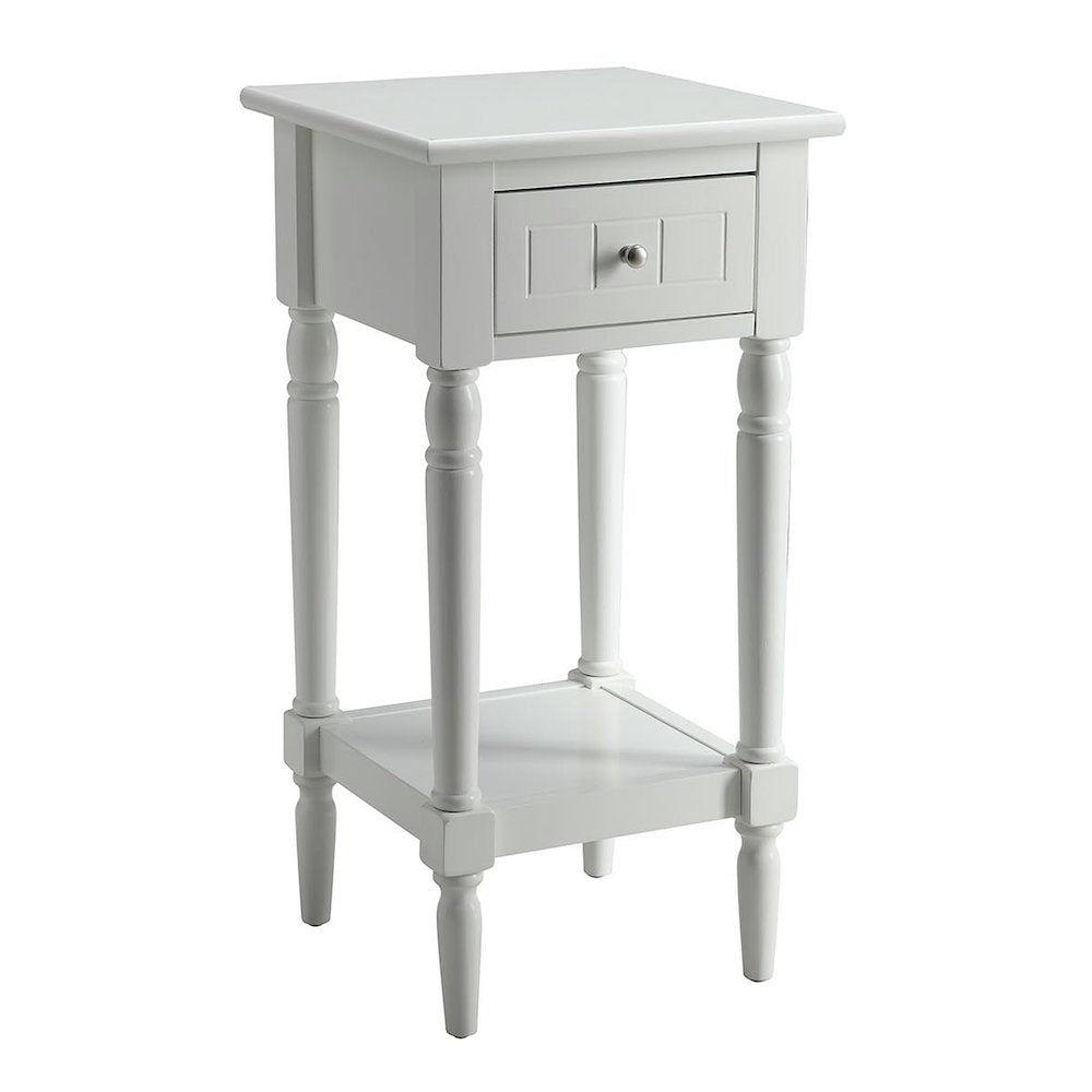 French Country Khloe 1 Drawer Accent Table with Shelf