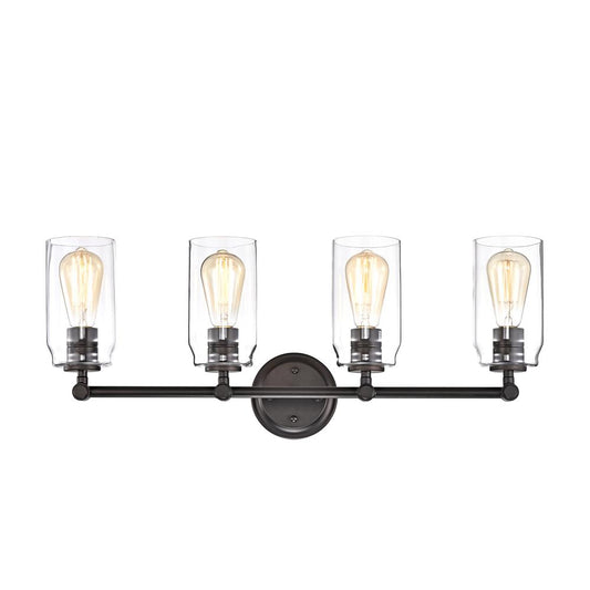 CHLOE Lighting JOYCE Contemporary 4 Light Rubbed Bronze Bath Vanity Fixture 28" Width