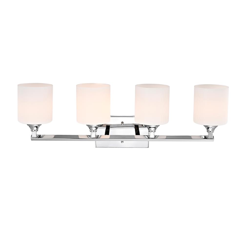 CHLOE Lighting JANE Contemporary 4 Light Chrome Bath Vanity Fixture 29" Width