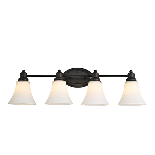 CHLOE Lighting JANET Contemporary 4 Light Rubbed Bronze Bath Vanity Fixture 30" Width
